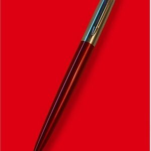 Elegant Red and Silver Pen